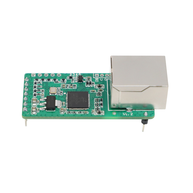 Low-cost serial-to-Ethernet module