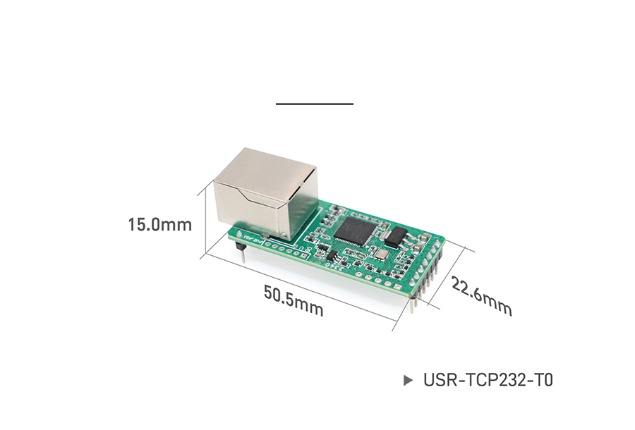 Low-cost serial-to-Ethernet module