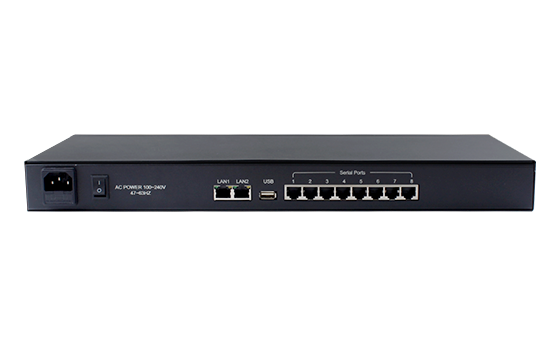 Eight serial servers