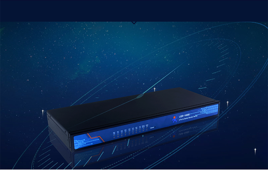 Eight serial servers
