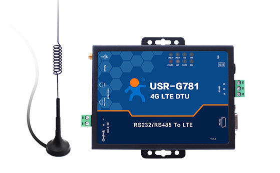 An industrial router with serial port