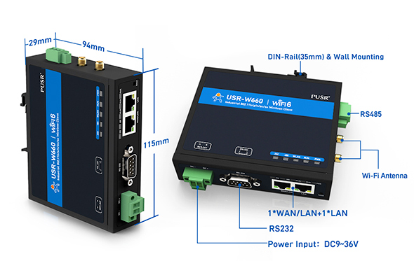 Serial to Wi-Fi6 Converter