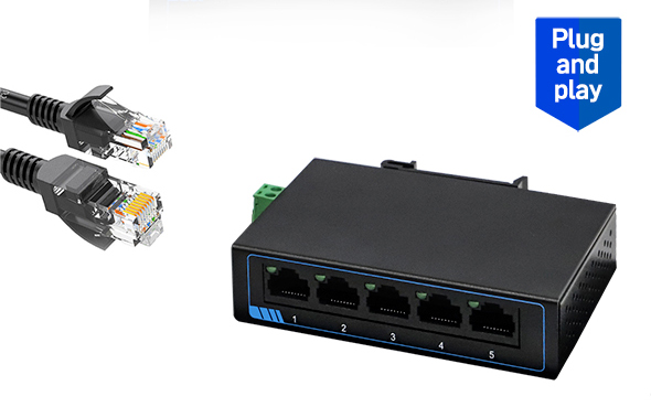 5-port 100M Ethernet switch
