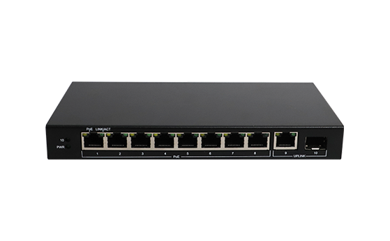 10-Port gigabit PoE switch