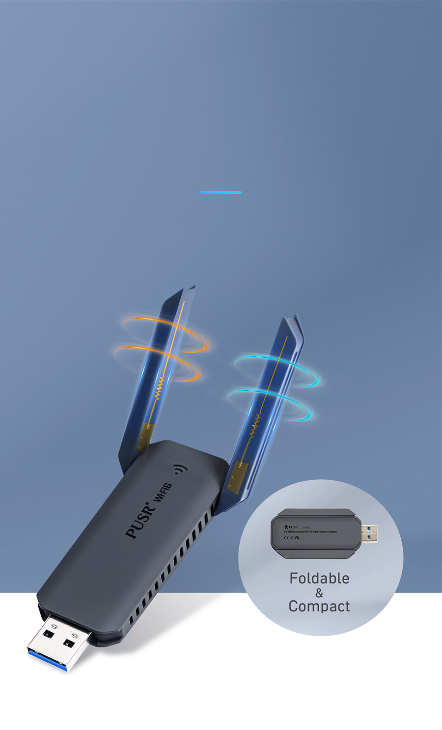 Wi-Fi 6 USB Network Adapter