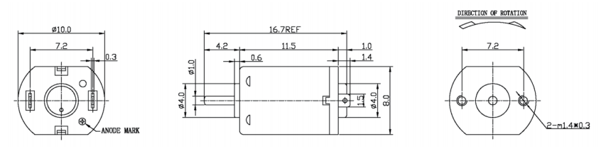 Precious metal-brush motors