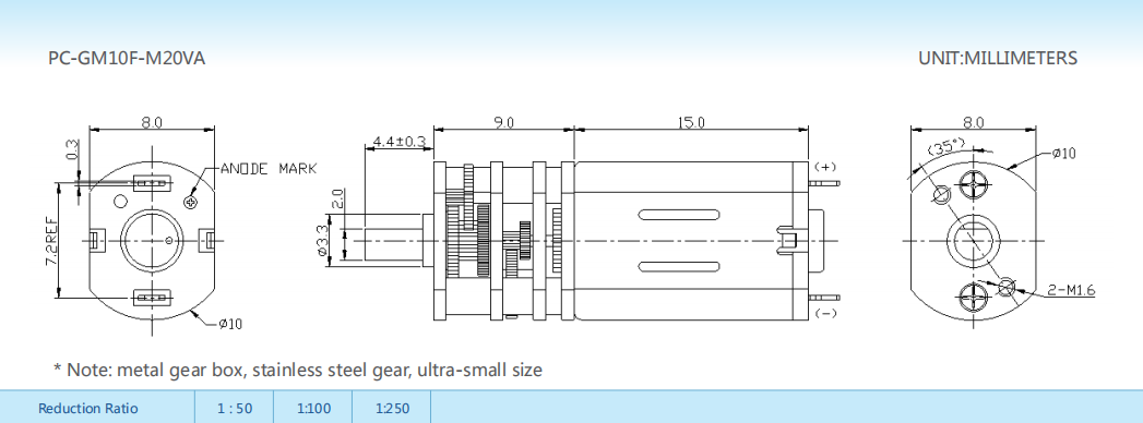 Gear-box motors