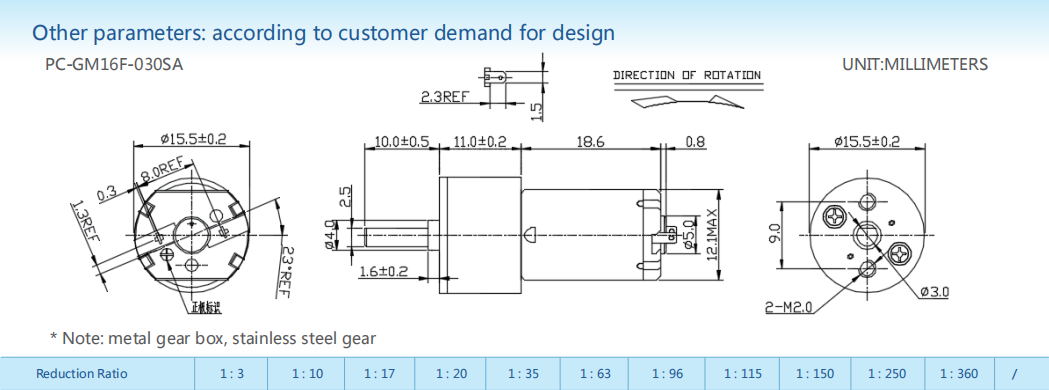 Gear-box motors