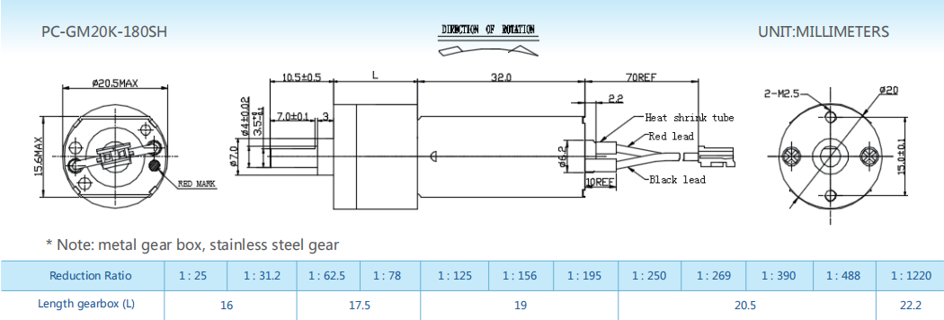 Gear-box motors