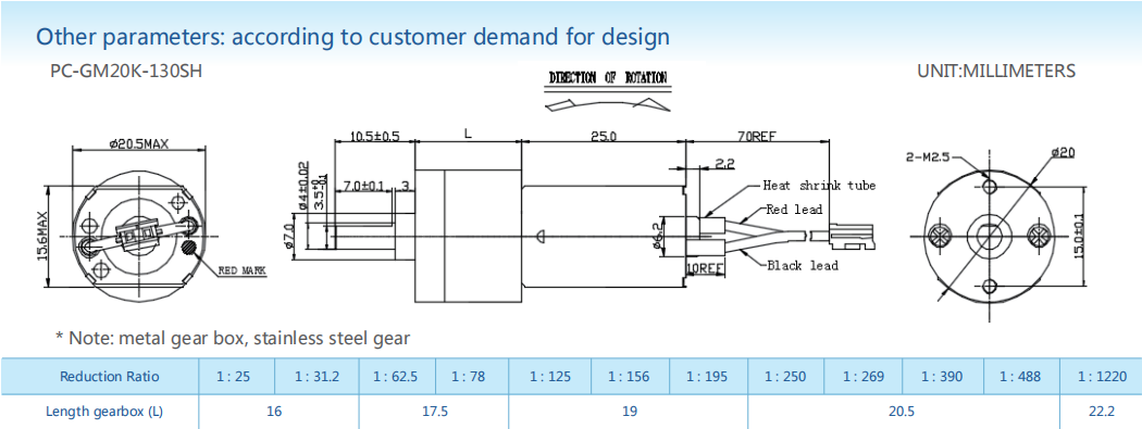 Gear-box motors