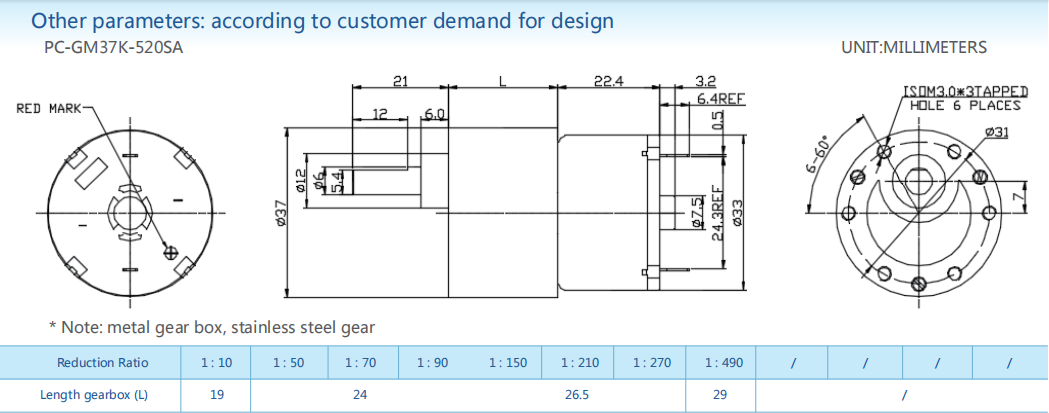 Gear-box motors