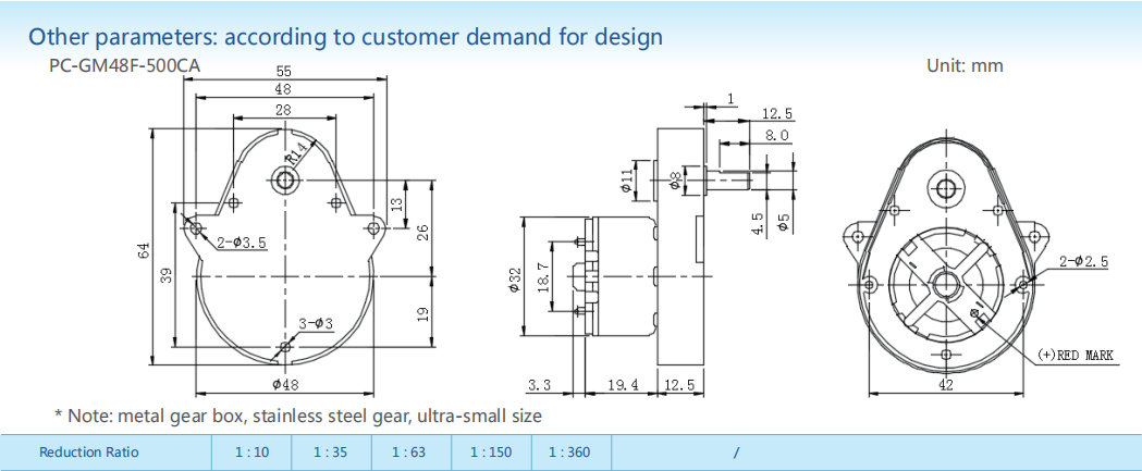 Gear-box motors