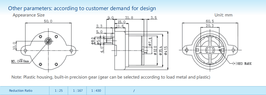 Gear-box motors