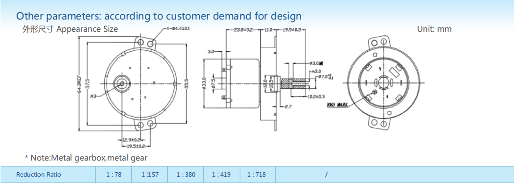 Gear-box motors