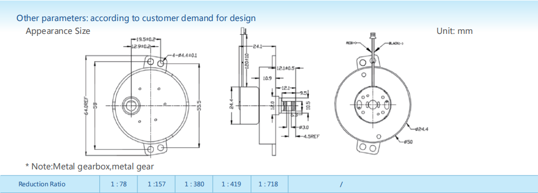 Gear-box motors