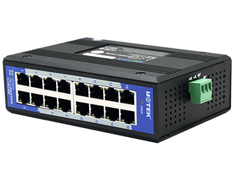 UOTEK 10/100M 16-Port Unmanaged Industrial Switch