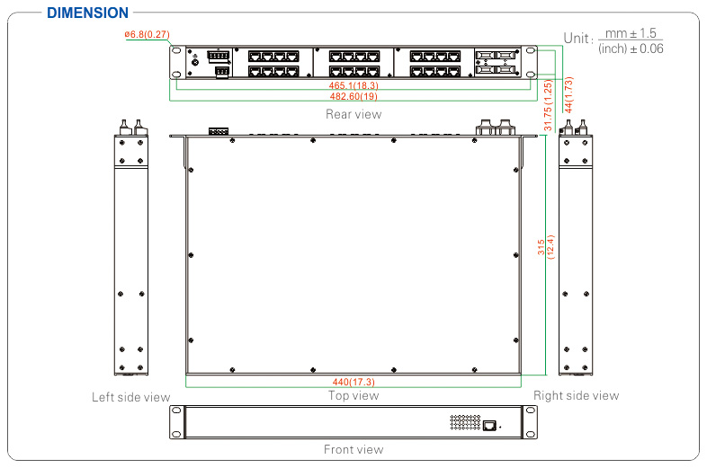 UOTEK 24+4G Gigabit Managed Ethernet Switch