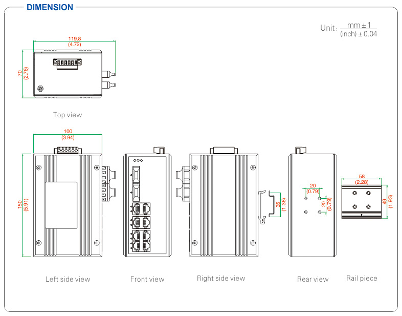 UOTEK 8+2G Gigabit Unmanaged Ethernet Switch