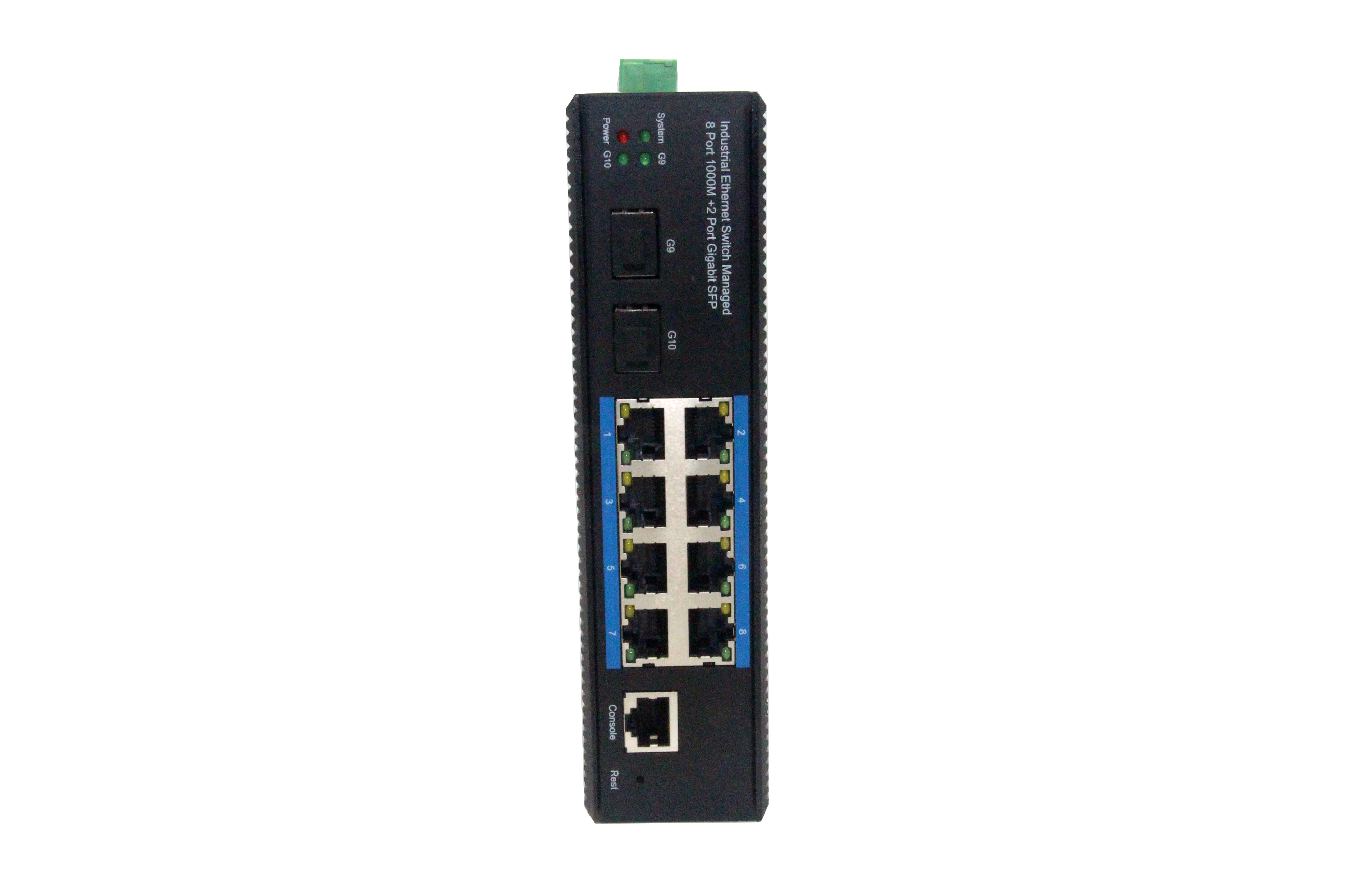 8-port 10/100/1000BASE-TX+2G SFP Managed Industrial Switch