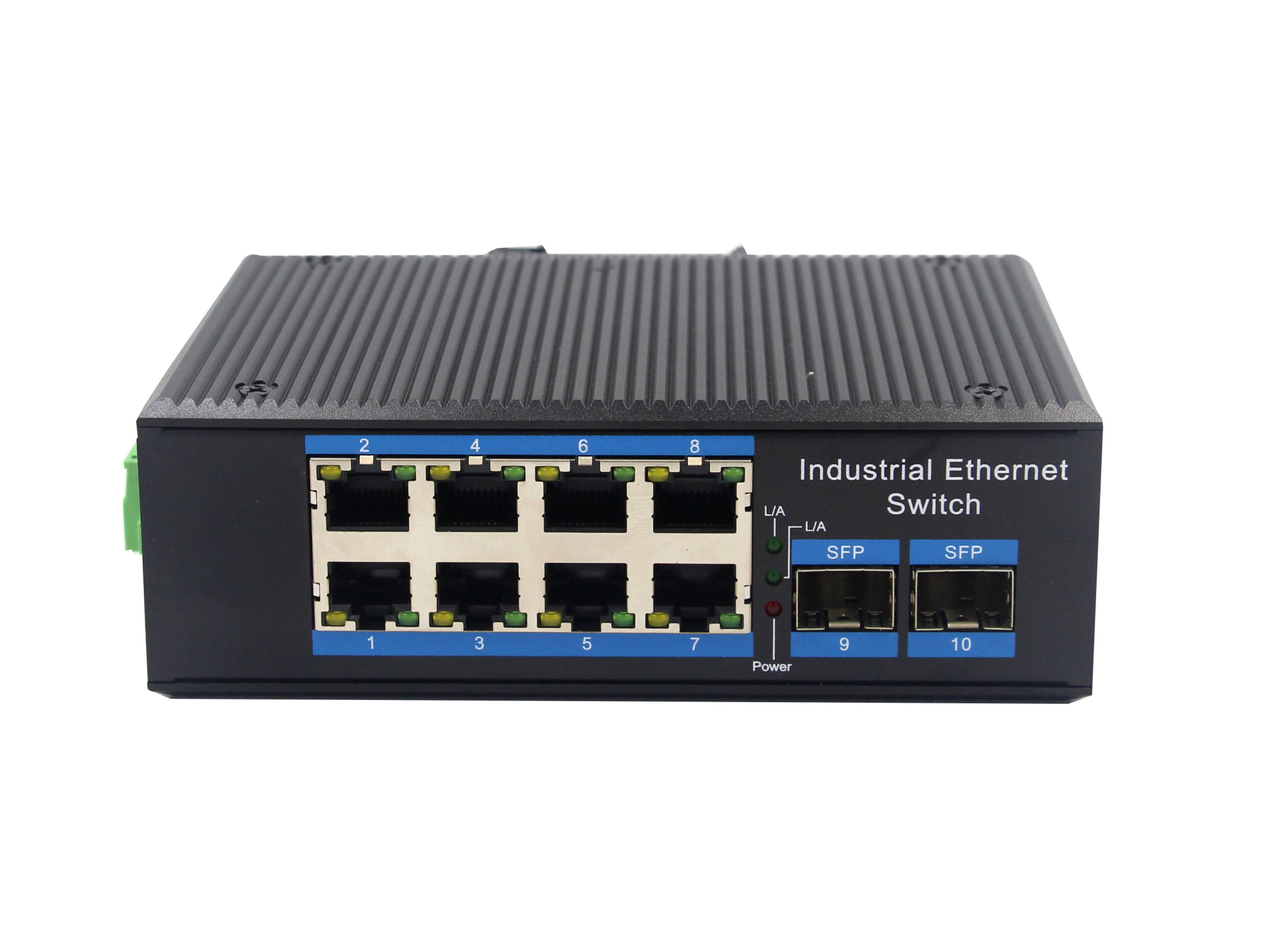 Unmanaged 8 Gigabit Electrical + 2 Gigabit SFP Industrial Ethernet Switch