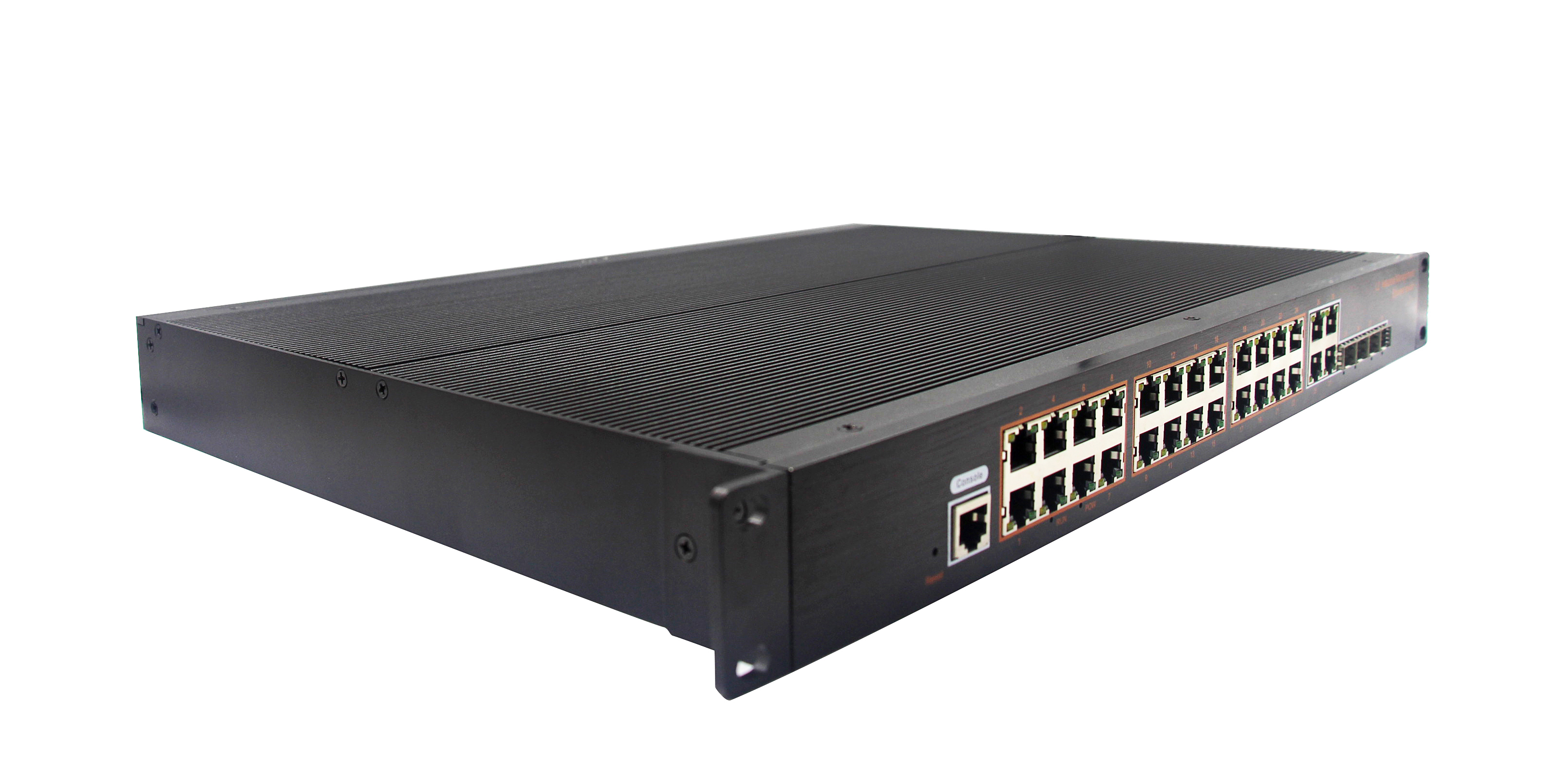 24-port 10/100/1000BASE-TX+4G combo Managed Industrial PoE Switch