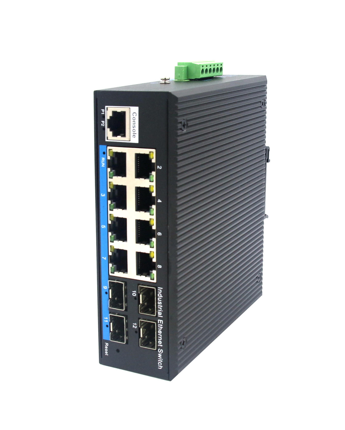 8-port 10/100/1000BASE-TX+4G SFP Managed Industrial PoE Switch