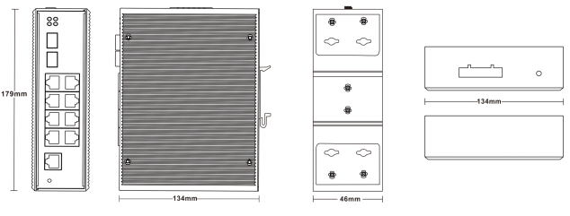 8-port 10/100BASE-TX+2G SFP Managed Industrial Switch