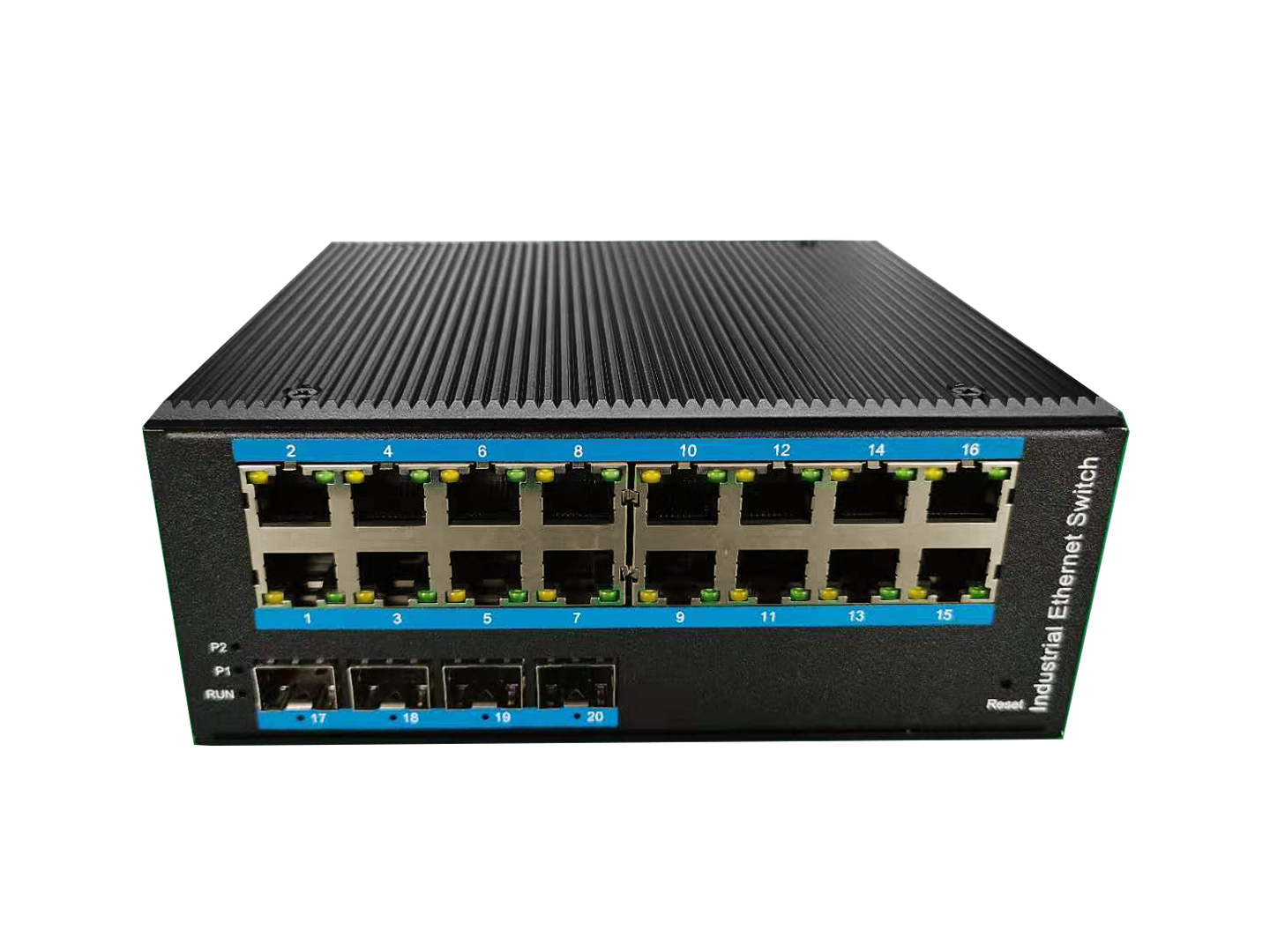 16-port 10/100/1000BASE-TX+4G SFP Managed Industrial Switch