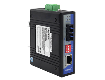 UOTEK 10/100M 1 Fiber 1 RJ-45 Port Industrial Switch