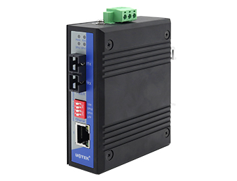 UOTEK 10/100M 1 Fiber 1 RJ-45 Port Industrial Switch