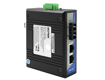 UOTEK Industrial 10/100M 2 Ethernet Ports 1 Optic Fiber Port Switch