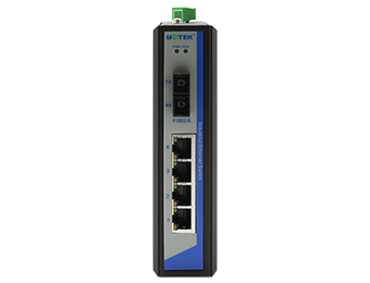 UOTEK 4 10/100Base-TX Ethernet ports and 1 100Base- FX optical port Network Fiber Optic Transceiver