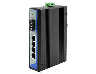 UOTEK 4 10/100Base-TX Ethernet ports and 1 100Base- FX optical port Network Fiber Optic Transceiver