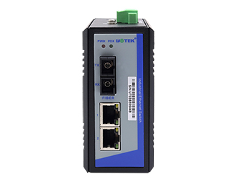 UOTEK 2-Port Gigabit Network Fiber Optic Transceiver