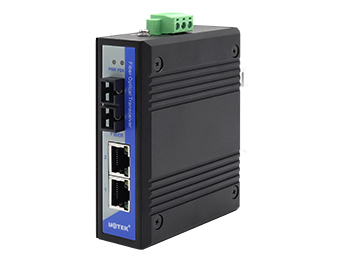 UOTEK 10/100M 1 Fiber 2 Ethernet Ports Industrial Switch