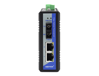 UOTEK 10/100M 1 Fiber 2 Ethernet Ports Industrial Switch