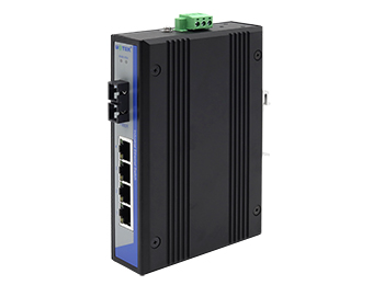 UOTEK 10/100M 1 Fiber 4 RJ-45 Ports Industrial Switch