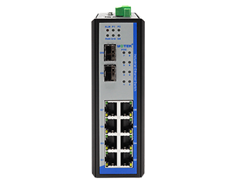 UOTEK 10-port managed gigabit POE ethernet switch