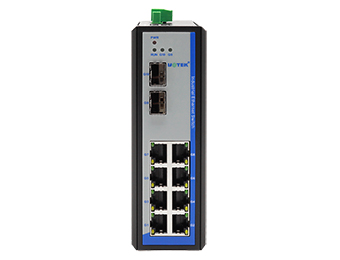 UOTEK 10-port managed gigabit ethernet switch