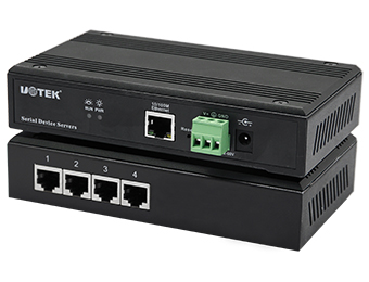 UOTEK UT-6804 10/100M to 4 Ports RS-232/485/422 Serial Device Server