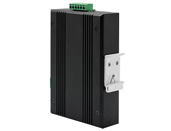 UOTEK 100M optical port to 2 electrical ports + RS232/485/422 Serial Device Server