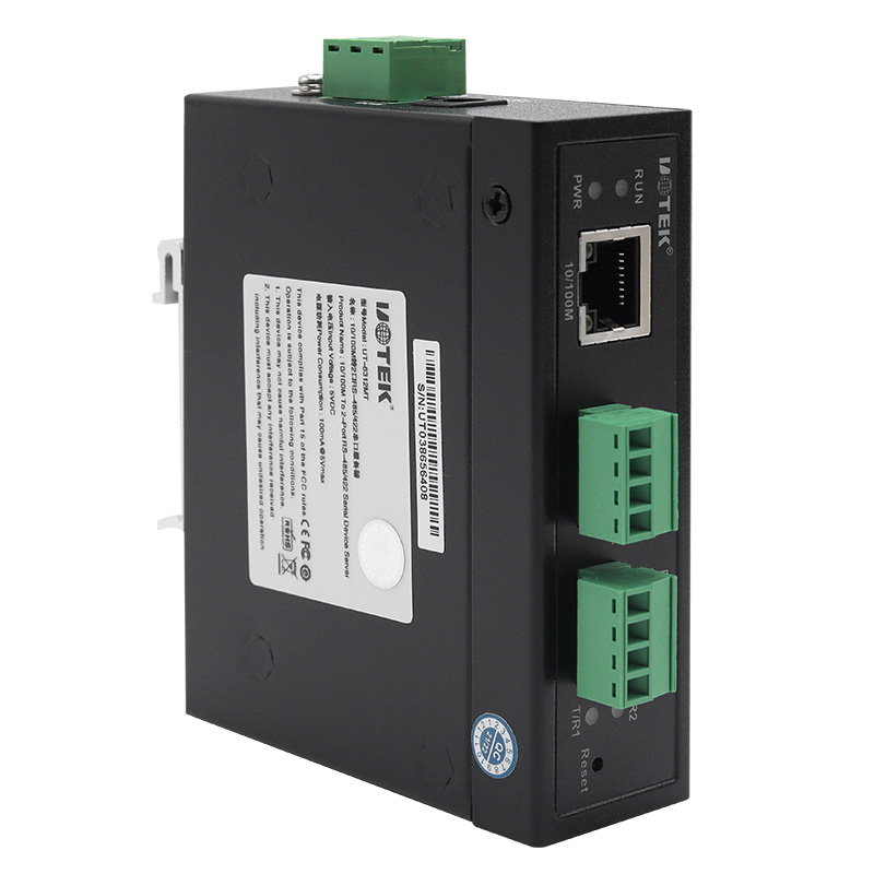 10/100M to 2 Ports RS-485/422 Serial Device Server