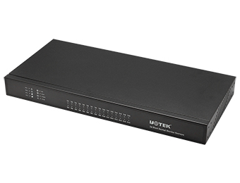 UOTEK 10/100M TCP/IP to 16 Ports RS-232 Serial Device Server