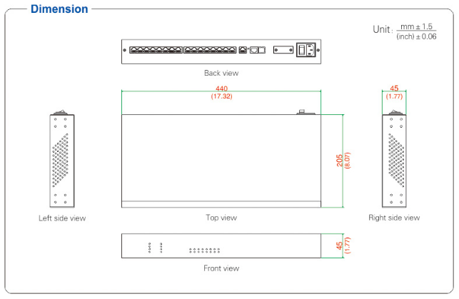 UOTEK 10/100M TCP/IP to 16 Ports RS-485/422 Serial Device Server