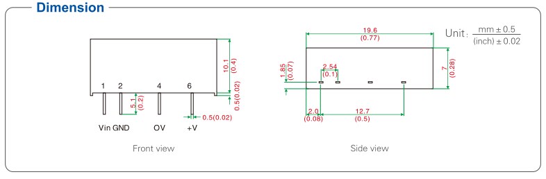 UOTEK DC5V-5V Isolation Module