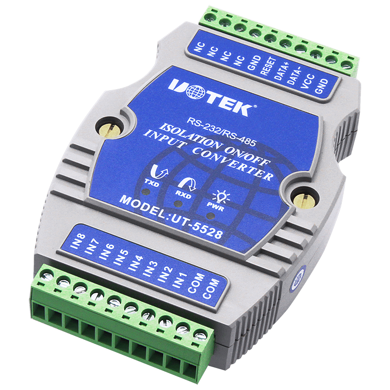 UOTEK UT-5528 Digital 8-channel optical isolated dry contact I/O input module