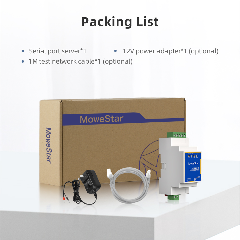 1 Port RS232/485 Serial to 100M Ethernet Server
