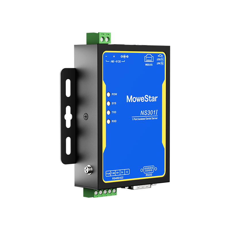 1 Port RS232/485/422 Serial to 100M Ethernet Opto-isolated Server