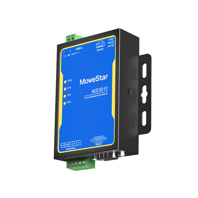 1 Port RS232/485/422 Serial to 100M Ethernet Opto-isolated Server