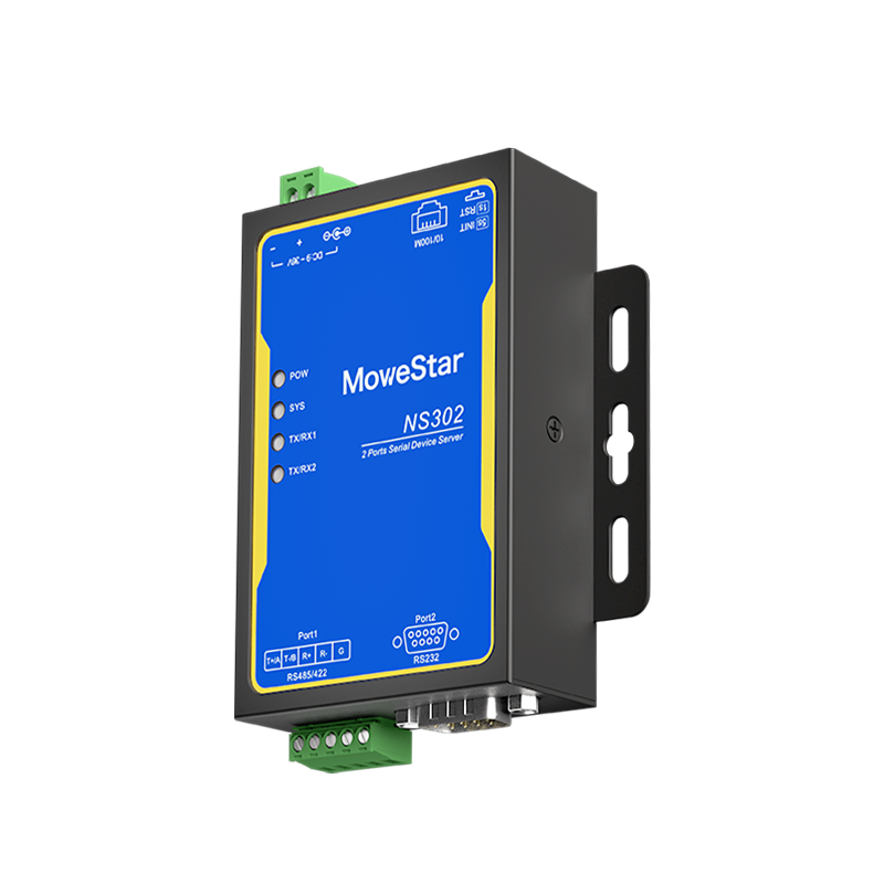 1 Port RS232 + 1 Port RS485/422 Serial to 100M Ethernet Server